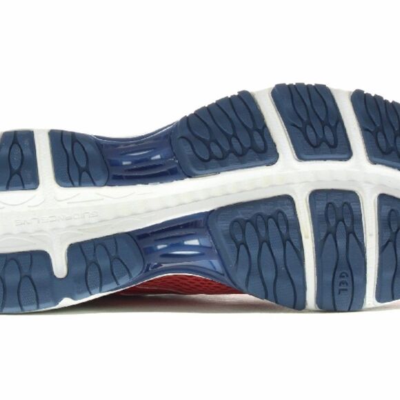 NEW IN BOX ASICS GEL CUMULUS 19 Womens 7.5 or  Mens 6 US 39 EUR Orange Navy - Picture 6 of 8